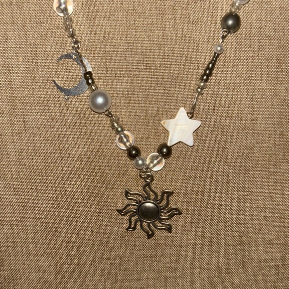 sun,moon & star hand made necklace - Picture 2 of 2